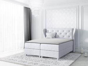 Hotelová jednolůžková postel 120x200 TANIS - šedá + topper ZDARMA
