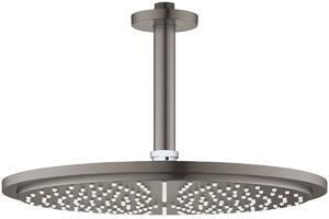 Grohe Rainshower hlavová sprchá s ramenem 31x31 cm kulatý Brushed Hard Graphite 26067AL0