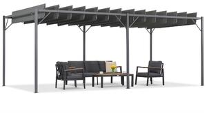 Antracitová terasová pergola Malaga 3x6 m Garden Point