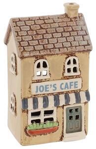 Keramický svícen Domek - Café 16 cm