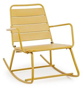 MUZZA Houpací židle marilla žlutá