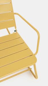 MUZZA Houpací židle marilla žlutá