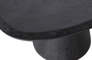 Konferenční stolek ruster 70 x 63 cm černý