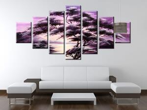 Ručně malovaný obraz Strom snů - 7 dílný Rozměry: 210 x 100 cm