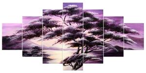 Ručně malovaný obraz Strom snů - 7 dílný Rozměry: 210 x 100 cm
