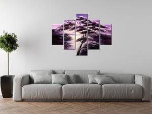 Ručně malovaný obraz Strom snů - 5 dílný Rozměry: 100 x 70 cm