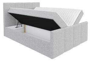 Hotelová jednolůžková postel 120x200 MORALA - hořčicová + topper ZDARMA