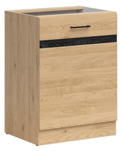 Kuchyňská skříňka Junona 60 cm, pravá, dub bernstein