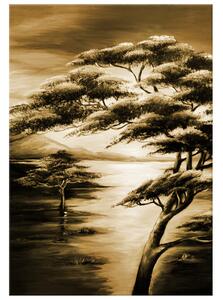 Ručně malovaný obraz Silné stromy Rozměry: 70 x 100 cm