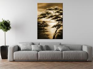 Ručně malovaný obraz Silné stromy Rozměry: 100 x 70 cm