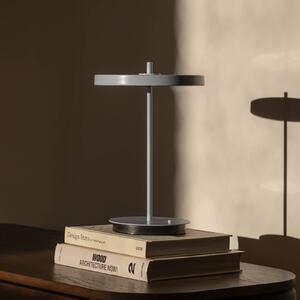UMAGE LED stolní lampa Asteria Move, světle modrá, 31 cm, stmívatelný, Modrá, Obývací pokoj / jídelna, kov, Design