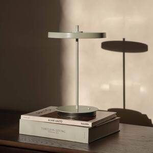 UMAGE LED dobíjecí stolní lampa Asteria Move olivově zelená uni, 31cm, stmívatelný, Zelená, Obývací pokoj / jídelna, kov, Design
