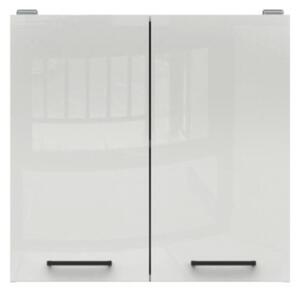 Junona Line Tafla skříňka G2D/80/57, bílá/světle šedý lesk