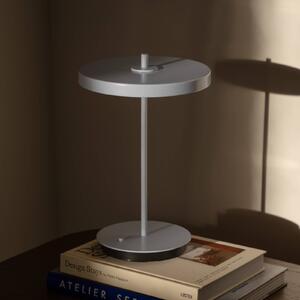 UMAGE LED dobíjecí stolní lampa Asteria Move fog grey uni, 31cm, stmívatelný, Hliník / šedá / zinek, Obývací pokoj / jídelna, kov, Design
