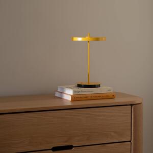 UMAGE LED dobíjecí stolní lampa Asteria Move sun yellow uni, 31cm, stmívatelný, Žlutá / oranžová, Obývací pokoj / jídelna, kov, Design