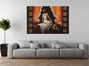 Ručně malovaný obraz Hezká dívka Rozměry: 70 x 100 cm