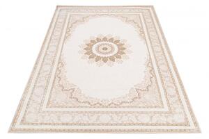 Makro Abra Klasický kusový koberec HERA TP58E krémový hnědý Rozměr: 120x170 cm