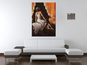 Ručně malovaný obraz Hezká dívka Rozměry: 70 x 100 cm