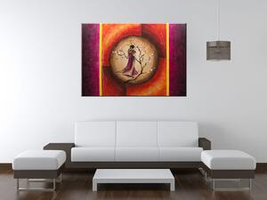 Ručně malovaný obraz Sao Chang v kruhu snů Rozměry: 120 x 80 cm