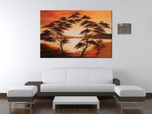 Ručně malovaný obraz Krásná Afrika Rozměry: 120 x 80 cm
