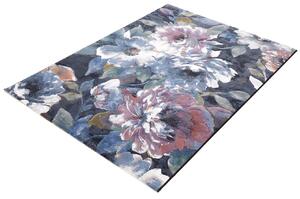 Moderní kusový koberec Ragolle Argentum 63421 3626 Květy modrý Rozměr: 120x170 cm
