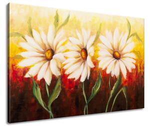 Ručně malovaný obraz Krásné květiny Rozměry: 120 x 80 cm