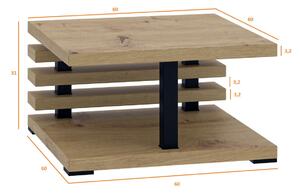 Malý konferenční stolek CELAENA 2 - dub artisan