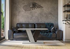 Designový konferenční stolek ANDREJ - beton / černý