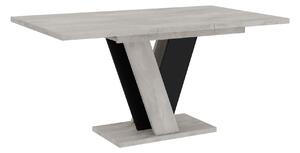 Rozkládací jídelní stůl ANDREJ - beton / černý