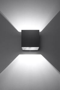 Sollux Lighting Quad nástěnné svítidlo 1x40 W černá SL.0057