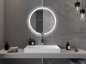 Mexen Rose, LED koupelnové zrcadlo s podsvícením 80x80 cm, 6000K, ochrana proti zamlžování, 9810-080-080-611-00