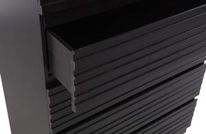 Komoda janette 3 zásuvky 75 x 83 cm černá