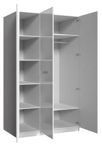 Šatní skříň do dětského pokoje RENI - šířka 120 cm, bílá / šedá
