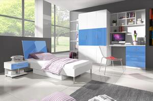 Studentský pokoj RENI 3 - bílý / modrý