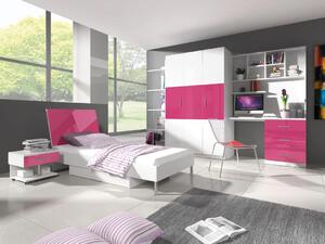 Studentský pokoj RENI 3 - bílý / růžový