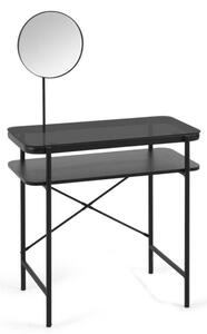 MUZZA Toaletní stolek Mabry 80 x 44,5 cm černý