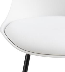ACTONA Sada 2 ks − Barová židle Tina − bílá 94 × 43 × 49 cm