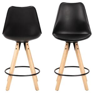 Pultová židle Edima III - set 2 ks Black / oak