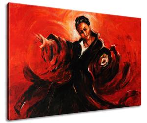 Ručně malovaný obraz Španělska tanečnice Velikost: 120 x 80 cm