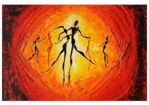 Ručně malovaný obraz Nádherný tanec Rozměry: 70 x 100 cm