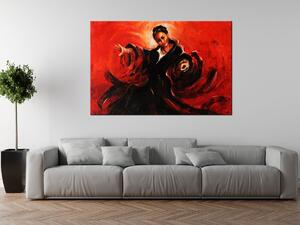 Ručně malovaný obraz Španělska tanečnice Rozměry: 115 x 85 cm