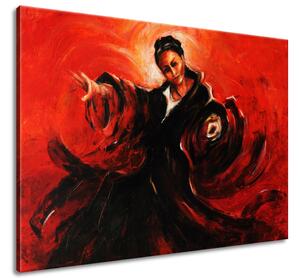Ručně malovaný obraz Španělska tanečnice Velikost: 115 x 85 cm