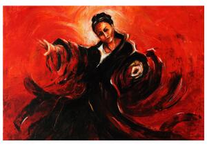 Ručně malovaný obraz Španělska tanečnice Rozměry: 115 x 85 cm