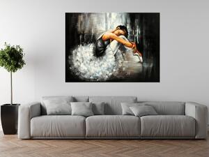 Ručně malovaný obraz Spící baletka Rozměry: 115 x 85 cm