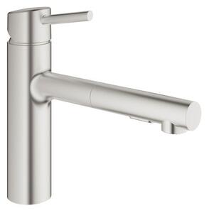 Dřezová baterie GROHE Concetto New s vytahovací sprškou supersteel 30273DC1
