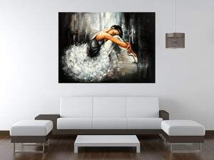 Ručně malovaný obraz Spící baletka Rozměry: 115 x 85 cm