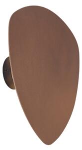 Designová nástěnná lampa bronzová organická 32cm 2-světla - Pulley