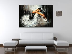 Ručně malovaný obraz Spící baletka Rozměry: 120 x 80 cm