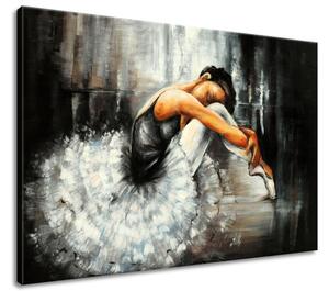 Ručně malovaný obraz Spící baletka Velikost: 100 x 70 cm