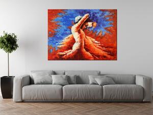 Ručně malovaný obraz Tajemný tanec Rozměry: 115 x 85 cm